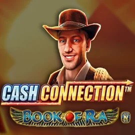 Cash Connection Book Of Ra online game logo by Novomatic on wildrobinn-be.com