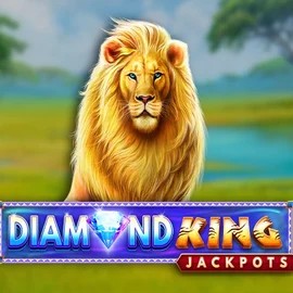 Diamond King Jackpots by SpinPlay Games, showcased at wildrobinn-be.com – game logo