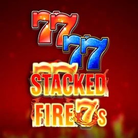 Stacked Fire 7s slot logo by Inspired Gaming at Wild Robin Casino