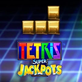 Tetris Super Jackpots online game logo by WMS on wildrobinn-be.com