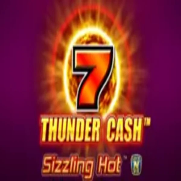 Thunder Cash Sizzling Hot online game logo by Novomatic on wildrobinn-be.com